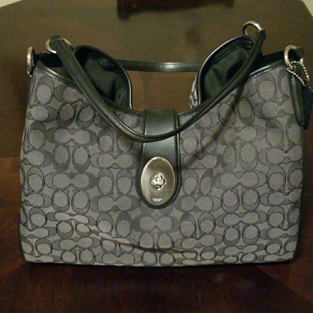 Coach Signature Jacquard Satchel